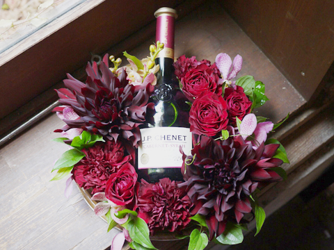還暦祝い　花ワイン
